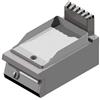 Ristoattrezzature Modello: 2610,Piastra Fry top acciaio inox professionale elettrico Rigato Acciaio Dolce Top