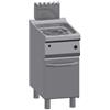 Ristoattrezzature Modello: 2620,Friggitrice a Gas professionale 12 lt singola in acciaio inox 1/2 modulo