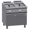 Ristoattrezzature Modello: 2623,Friggitrice Elettrica professionale 10+10 lt doppia in acciaio inox 1 modulo