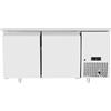 Ristoattrezzature Modello: 8526,Tavolo frigo refrigerato a basso consumo energetico in acciaio inox classe A 2 porte -2 +8 °C 1510X800X840 h mm