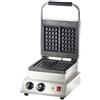 Ristoattrezzature Modello: 3189,Piastra Waffel 2 cialde (Spessore Waffel 3,2 cm)