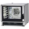Ristoattrezzature Modello: 7381,Forno elettrico 5 teglie 600x400 - GN 1/1 a convezione e con iniezione di acqua - MECCANICO