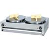 Ristoattrezzature Modello: 8586,Piastra crepiera elettrica doppia 860x485x240mm
