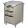 Ristoattrezzature Modello: 39040282,Cassettiera in acciaio inox 2 cassetti e un cassettone 500x700x850h mm