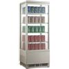 Ristoattrezzature Modello: 8742,Frigo vetrina bibite refrigerata 4 ante in vetro 98 lt +0 +12 °C 428x386x1110h mm