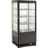 Ristoattrezzature Modello: 8744,Frigo vetrina bibite refrigerata 4 ante in vetro 98 lt +0 +12 °C 428x386x1110h mm monofase