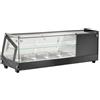 Ristoattrezzature Modello: 8748,Vetrina refrigerata da banco per antipasti e tapas 4 x GN 1/3 h 4,0 cm 0 +12 °C 1135x395x375h mm