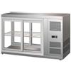Risto Modello: 3675,Vetrina refrifgerata da Banco 3 lati vetro illuminazione led dimensioni 1310x515x555h mm capacità 190 lt