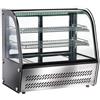 Ristoattrezzature Modello: 3683,Vetrina refrigerata da banco 4 lati vetro illuminazione led dimensioni 705x580x670h mm capacità 120 lt