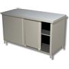 Ristoattrezzature Modello: 3460648,Tavolo armadiato in acciaio Inox profondità 600 mm 600x600 mm