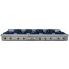 Ristoattrezzature Modello: 21610318,Cucina wok etnica cinese giapponese 9 fuochi 2500x1000x275h mm