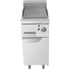 Ristoattrezzature Modello: 88470221596,Fry top griglia a pietra lavica a gas su mobile 9 Kw 400x900x1140h mm