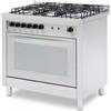 Ristoattrezzature Modello: 4088,Cucina professionale a gas 5 fuochi con forno a gas ventilato 4 teglie