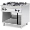 Ristoattrezzature Modello: 4090,Cucina professionale a gas 4 fuochi con vano aperto potenza fuochi 17 kW