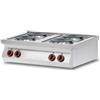 Ristoattrezzature Modello: 4098,Cucina elettrica 4 piastre da banco in acciaio inox AISI 304