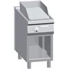 Ristoattrezzature Modello: 4301,Piastra Fry Top elettrico professionale con piastra rigata su mobile S/90