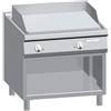 Ristoattrezzature Modello: 4302,Piastra fry Top elettrico professionale con piastra liscia su mobile S/90