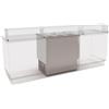 Ristoattrezzature Modello: 7623002024,Banco gelati a pozzetto grezzo in acciaio inox refrigerazione statica 6 pozzetti 240 lt 965x646x1000h mm