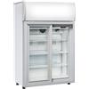 Ristoattrezzature Modello: 7638,Vetrina pasticceria verticale 2 porte scorrevoli refrigerazione roll-bond +1~+10°C 85 lt