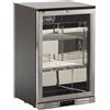 Ristoattrezzature Modello: 9919185001014,Retrobanco refrigerato statico 1 porta a battente con Luci led termometro digitale 128 lt +0 +10 °C