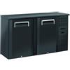Ristoattrezzature Modello: 7650,Retrobanco refrigerato ventilato 2 porte a battente 315 lt 1460x515x860 h mm