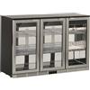 Ristoattrezzature Modello: 9919187003014,Retrobanco refrigerato statico 3 porte a battente con Luci led termometro digitale 329 lt +0 +10 °C