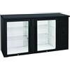 Risto Modello: 7653,Retrobanco refrigerato ventilato 2 porte vetro a battente 315 lt 1460x535x860 h mm