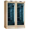 Ristoattrezzature Modello: 99500390191871,Cantina vini refrigerazione statica 2 ante con ventola on/off colore frassino naturale 252 bottiglie 1295x635x1880h mm