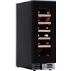 Ristoattrezzature Modello: 9951020401874,Cantina vini refrigerazione ventilata da banco 18 bottiglie +2 +20°C 295x573x820h mm