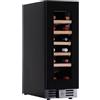 Ristoattrezzature Modello: 9951021401875,Cantina vini refrigerazione ventilata da banco 28 bottiglie +2 +20°C 380x573x820h mm