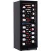 Ristoattrezzature Modello: 9954026411878,Cantina vini refrigerazione ventilata 104 bottiglie doppia zona di temperatura +2 +12 °C/ +12 +20 °C 595x690x1600h mm