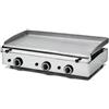 Ristoattrezzature Modello: 4701,Fry Top a gas in acciaio con 3 bruciatori 1020x507x234h mm