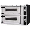 Ristoattrezzature Modello: 5010,Forno elettrico meccanico 2 camere interne da 540x510x140h mm - PORTE IN VETRO