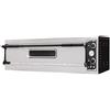 Ristoattrezzature Modello: 5021,Forno elettrico pizzeria per pizza meccanico 1 camera interna da 1080x720x140h mm - 6 pizze - PORTA IN VETRO