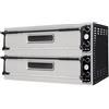 Risto Modello: 5024,Forno elettrico pizzeria per pizza meccanico 2 camere interne da 1080x1080x140h mm - 9+9 pizze - PORTE IN VETRO