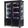 Ristoattrezzature Modello: 6548,Cantina vini ventilata 2 porte capacità 144 bottiglie esposizione su tre lati