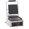 Ristoattrezzature Modello: 100280010031979,Piastra panini elettrica professionale singola Rigata/Liscia 31x37x21h cm