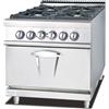 Ristoattrezzature Modello: 6426,Cucina a Gas 4 fuochi con forno Elettrico S/90 80x90 cm