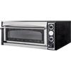 Ristoattrezzature Modello: 100450050001989,Forno elettrico pizzeria per pizza meccanico monofase porta in vetro capacità 6 pizze 1 camera da 720x1080x140h mm