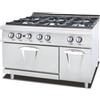 Ristoattrezzature Modello: 6429,Cucina a Gas 6 fuochi con forno a Gas S/90 120x90 cm
