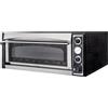 Ristoattrezzature Modello: 100460050001989,Forno elettrico pizzeria per pizza meccanico trifase porta in vetro capacità 6 pizze 1 camera da 720x1080x140h mm