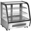 Ristoattrezzature Modello: 5390,Vetrina refrigerata da banco 4 lati vetro illuminazione led dimensioni 696x568x686h mm capacità 120 lt comandi digitali
