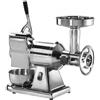 Ristoattrezzature Modello: 9210017011003,Tritacarne grattugia con corpo in alluminio lucidato bocca Ø 220 mm gruppo macinazione acciaio inox trifase