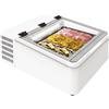 Ristoattrezzature Modello: 7916,Espositore da banco per gelati con luce led capacità 3 vaschette da 5 lt -10° -22° C