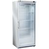Ristoattrezzature Modello: 9213018062006,Armadio frigo refrigerato 1 anta in vetro in abs e inox refrigerazione roll-Bond con ventilatore di assistenza 600 lt +2 +8 °C