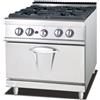 Ristoattrezzature Modello: 5674,Cucina a Gas 4 fuochi con forno a Gas S/90 800x900 mm