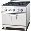 Ristoattrezzature Modello: 5605,Cucina a Gas 4 fuochi con forno a Gas S/70 80x70 cm