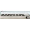 Risto Modello: 92451335006001,Vetrina refrigerata portacondimenti, portagusti per pizza GN 1/3 1800x395x435h mm +2 +8 °C con motore a destra