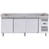 Risto Modello: 92690031675,Banco pizza 3 porte 2020x800x1000h mm per pizzeria ristorante - FC