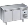 Ristoattrezzature Modello: 93150021605012,Tavolo congelatore refrigerato in acciaio inox 2 porte 1360x700x850h mm -18 -22°C - FC